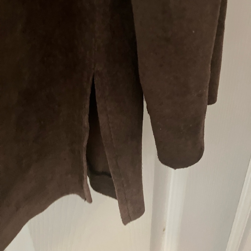 Liz Claiborne Collection Brown Suede Shirt Jacket Sz L - Picture 7 of 9